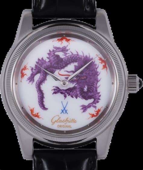 rolex meissen|FS: Glashutte Original Senator Meissen Porcelain Ming Dragon.